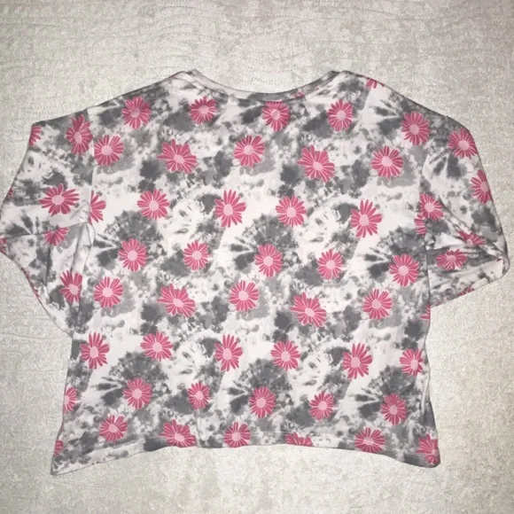 Kikit Flower Tie Dye Hippie BOHO Long Sleeve Crewneck Sweatshirt - Picture 6 of 6